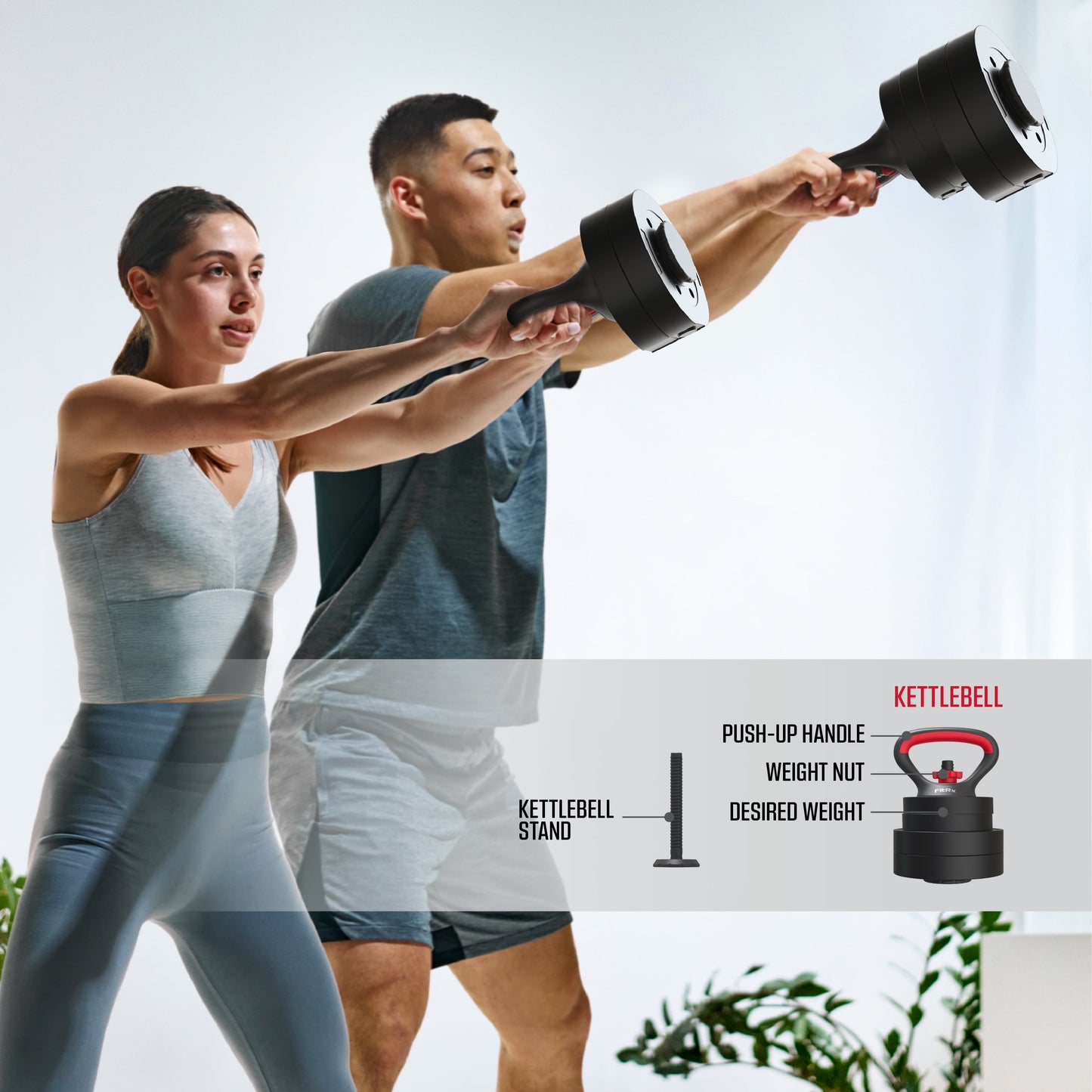 Smartbell Gym 5-In-1 Adjustable Dumbbell Set & Weight Set for Home Workouts, 45 Lbs