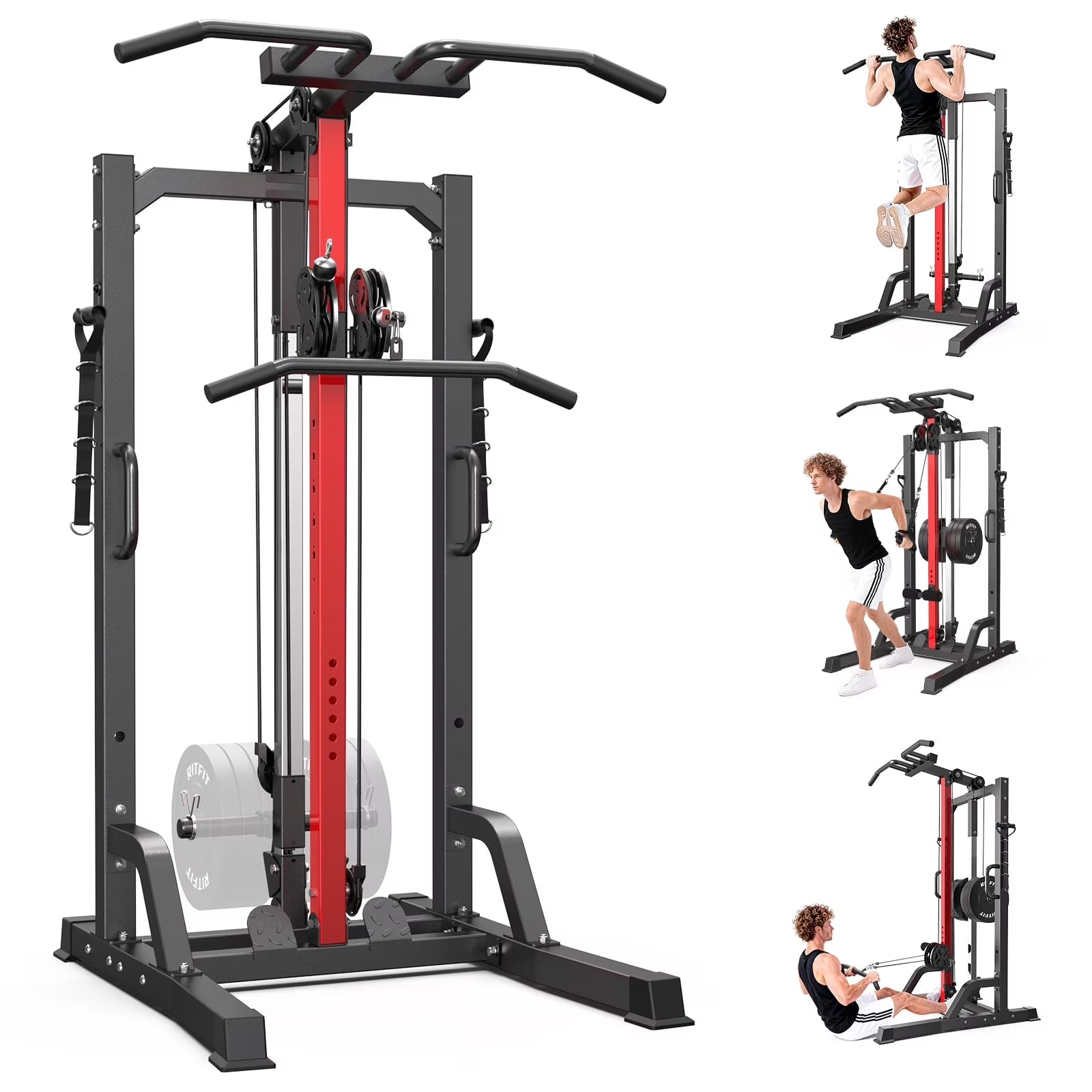 Home Gym Station,Lat Pull down Machines,Lat Row Cable Machine,High & Low Pulley Stations