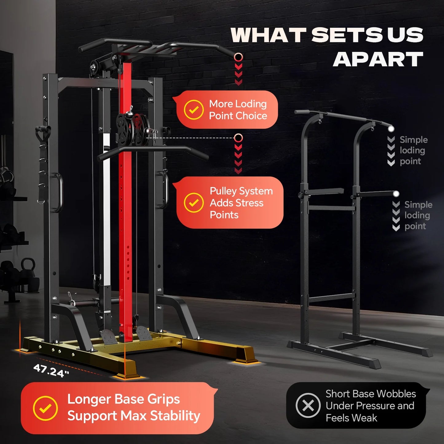 Home Gym Station,Lat Pull down Machines,Lat Row Cable Machine,High & Low Pulley Stations