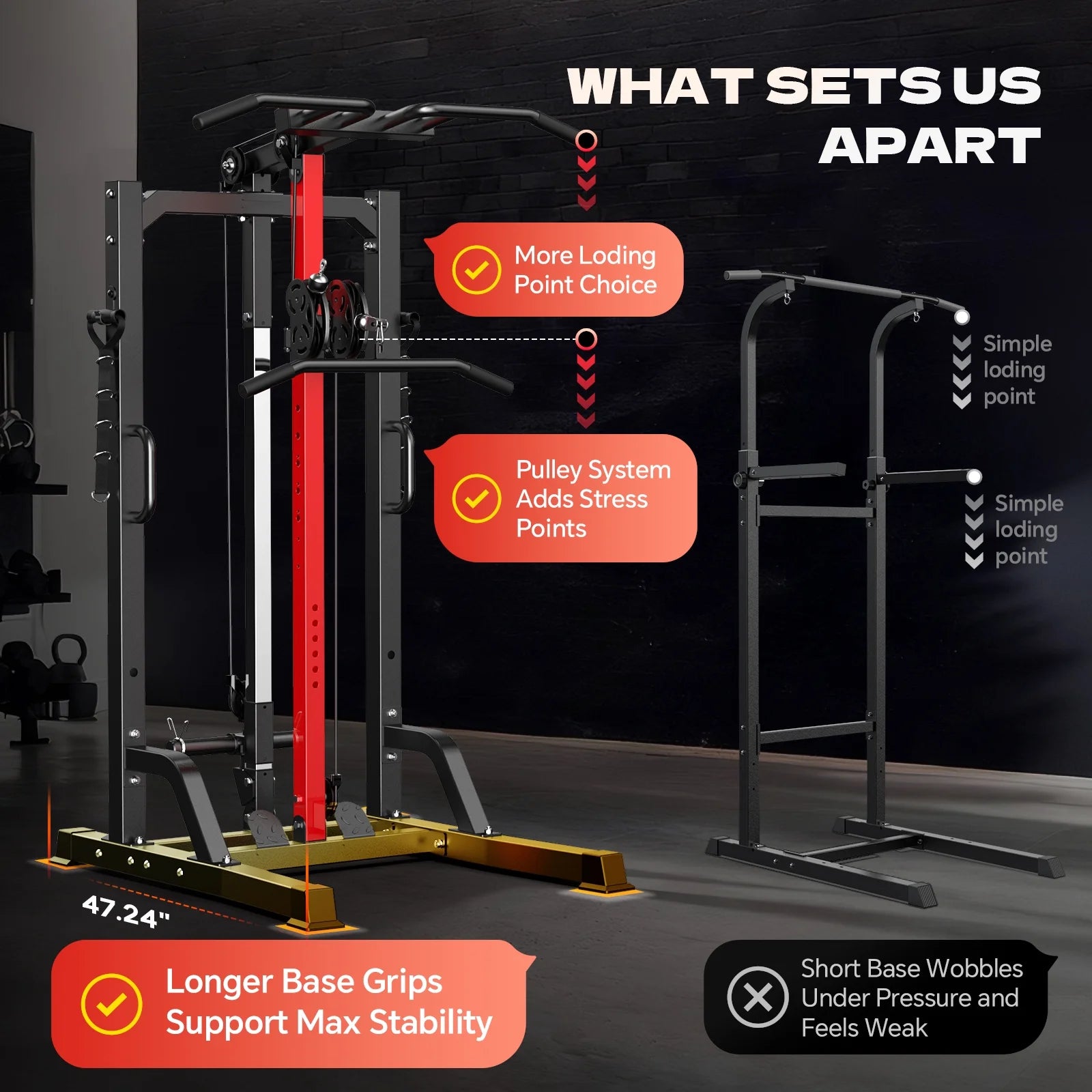 Home Gym Station,Lat Pull down Machines,Lat Row Cable Machine,High & Low Pulley Stations