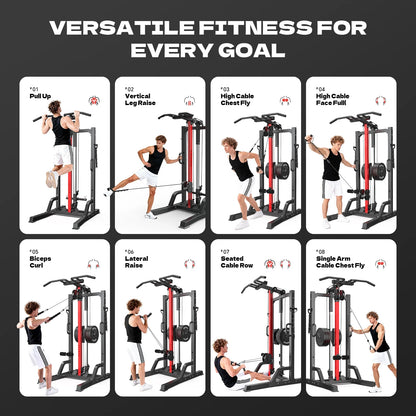 Home Gym Station,Lat Pull down Machines,Lat Row Cable Machine,High & Low Pulley Stations