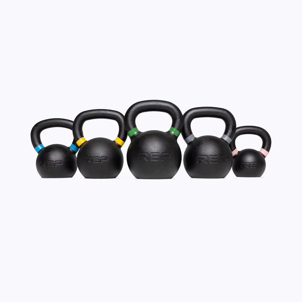 Kettleset and Singles, 4Kg to 24Kg, 9Lb to 53Lb Weight Range, Cast Iron, Strength Exercise Training, Home Gym, Power Workout Equ